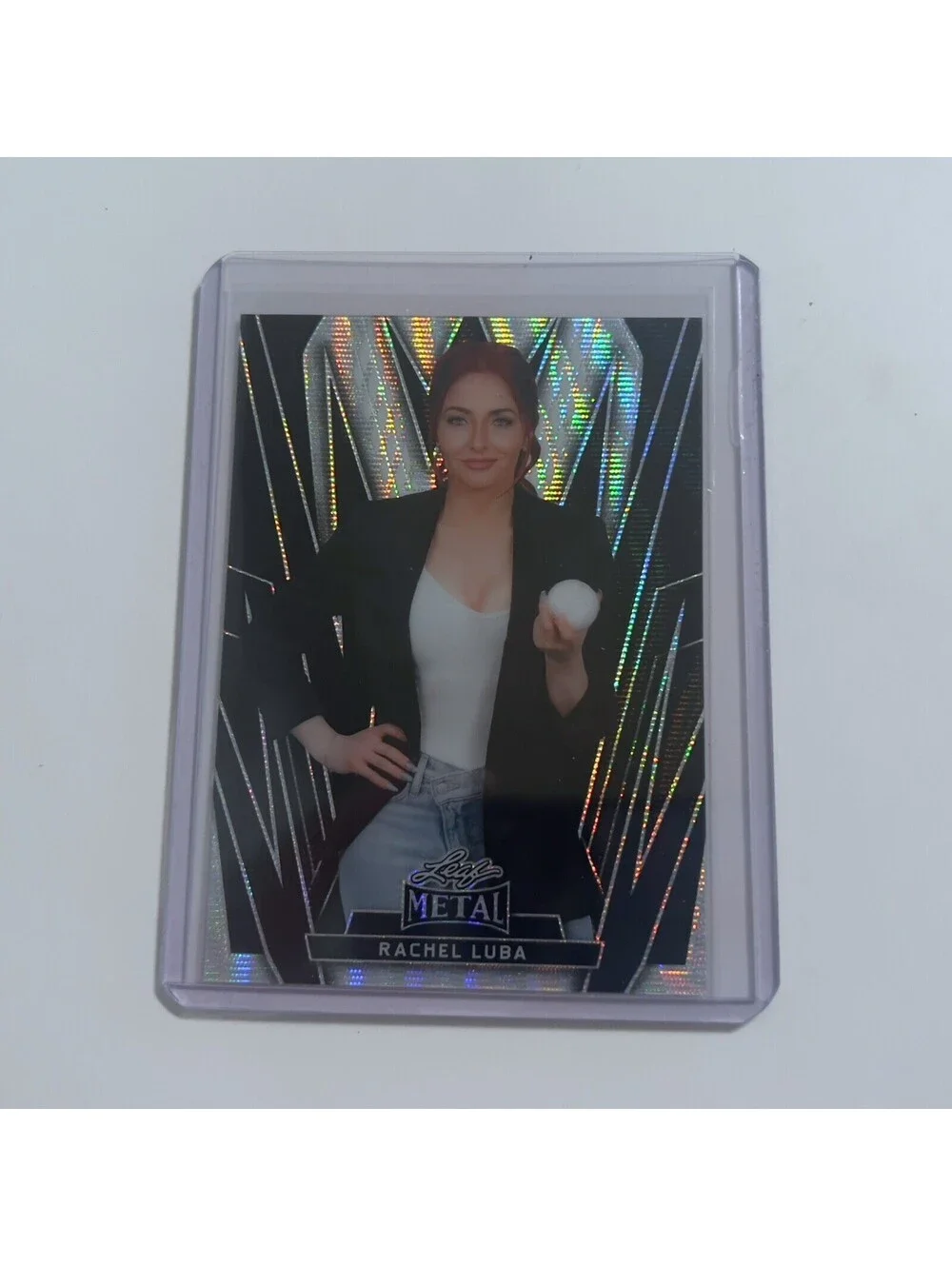 2024 Leaf Women of Sport Metal 1/1 Rachel Luba Black Wave Pre-Production Proof